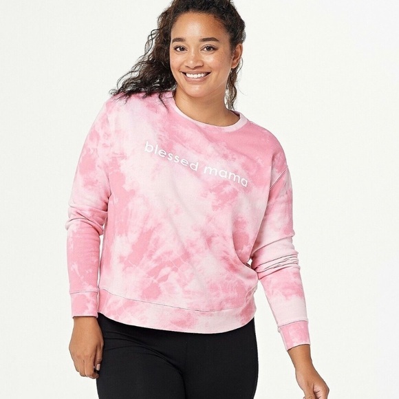 NWT Ali & Mally Blessed Mama Tie Dye Sweatshirt XS - Picture 3 of 3